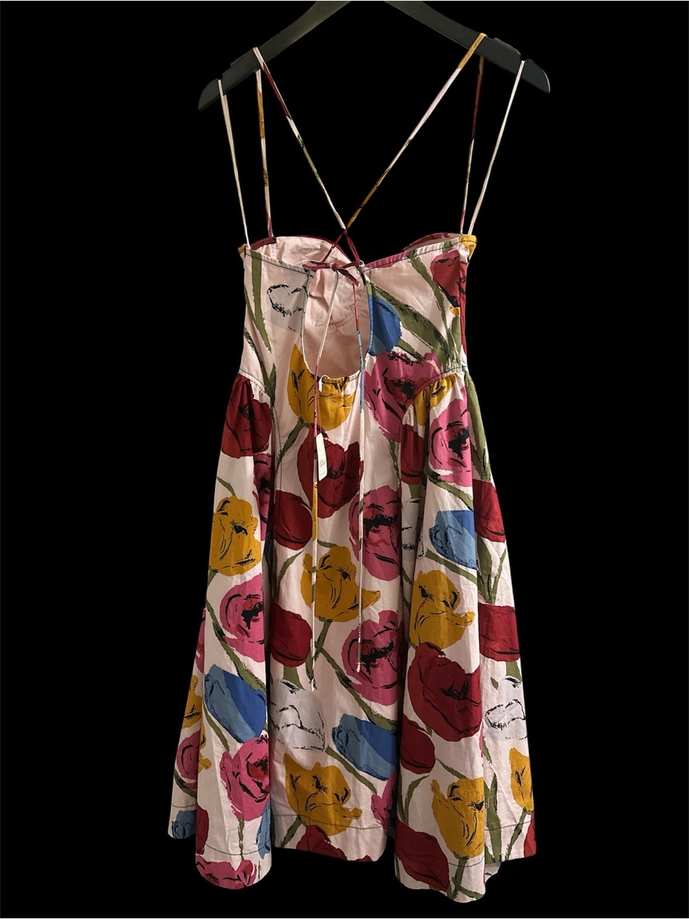 Free People Cherish Printed Midi Dress NWT SIze 10 - Picture 5 of 7